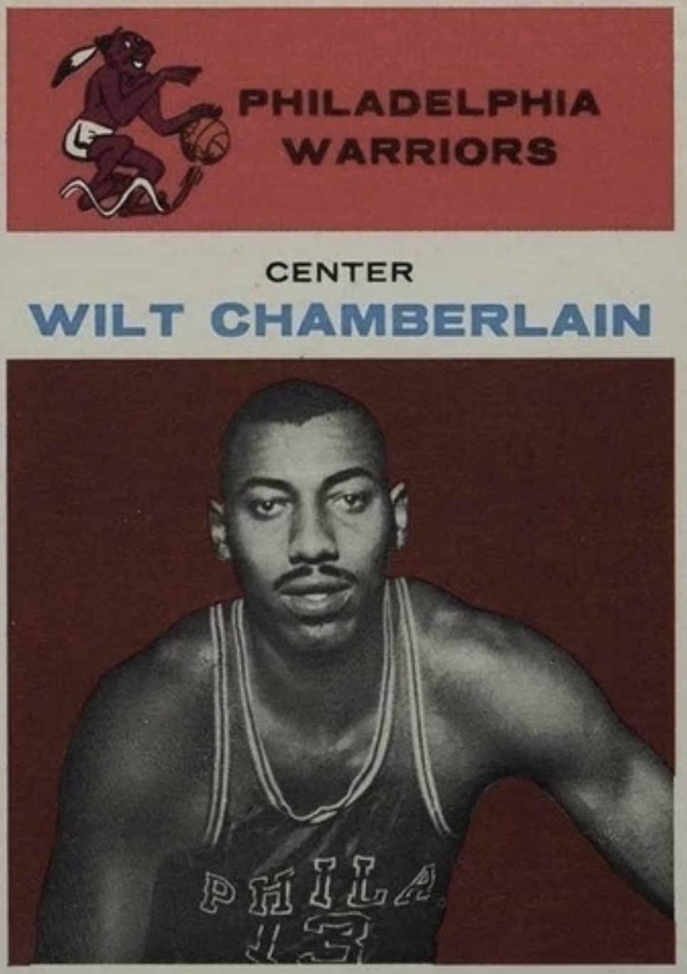 Wilt Chamberlain 1961 Fleer